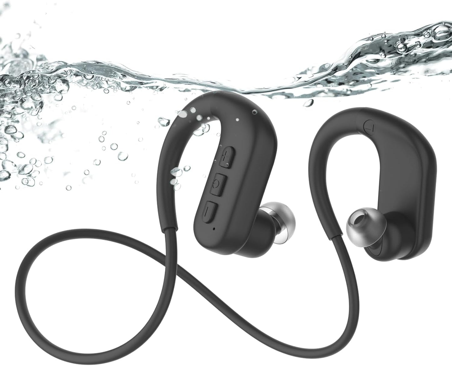 SANOTO Kopfhörer Schwimmen, In Ear Kopfhörer Bluetooth 5.4, IPX8 Unterwasser Kopfhörer Schwimen 8G MP3 Player Sport Kopfhörer zum Schwimmen Laufen, Surfen