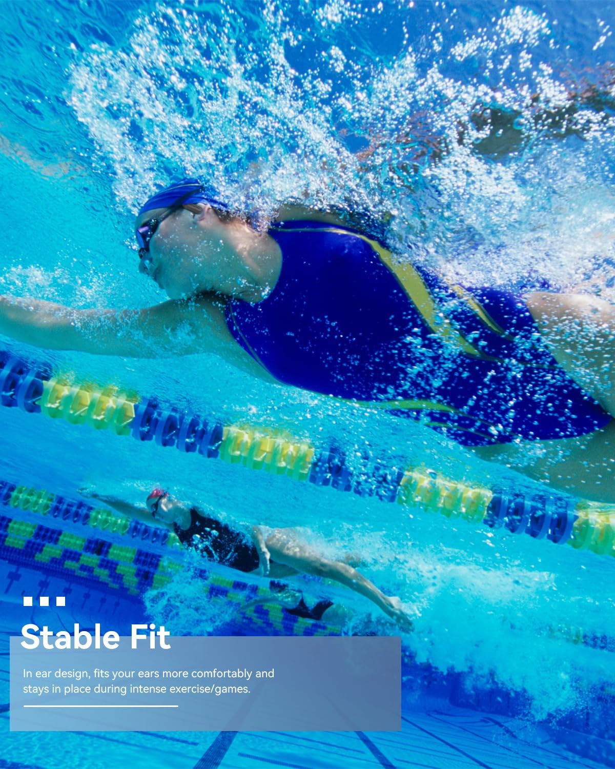 SANOTO Kopfhörer Schwimmen, In Ear Kopfhörer Bluetooth 5.4, IPX8 Unterwasser Kopfhörer Schwimen 8G MP3 Player Sport Kopfhörer zum Schwimmen Laufen, Surfen