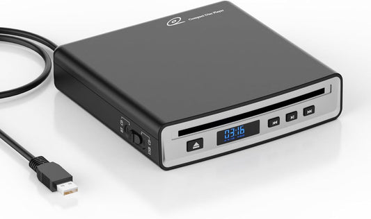 CD Player for Car,MONODEAL External Portable Car CD Player with Bluetooth and USB,Plug & Play,that Plugs into Laptop Desktop TV Computer for Android 4.4 and Above Navigation