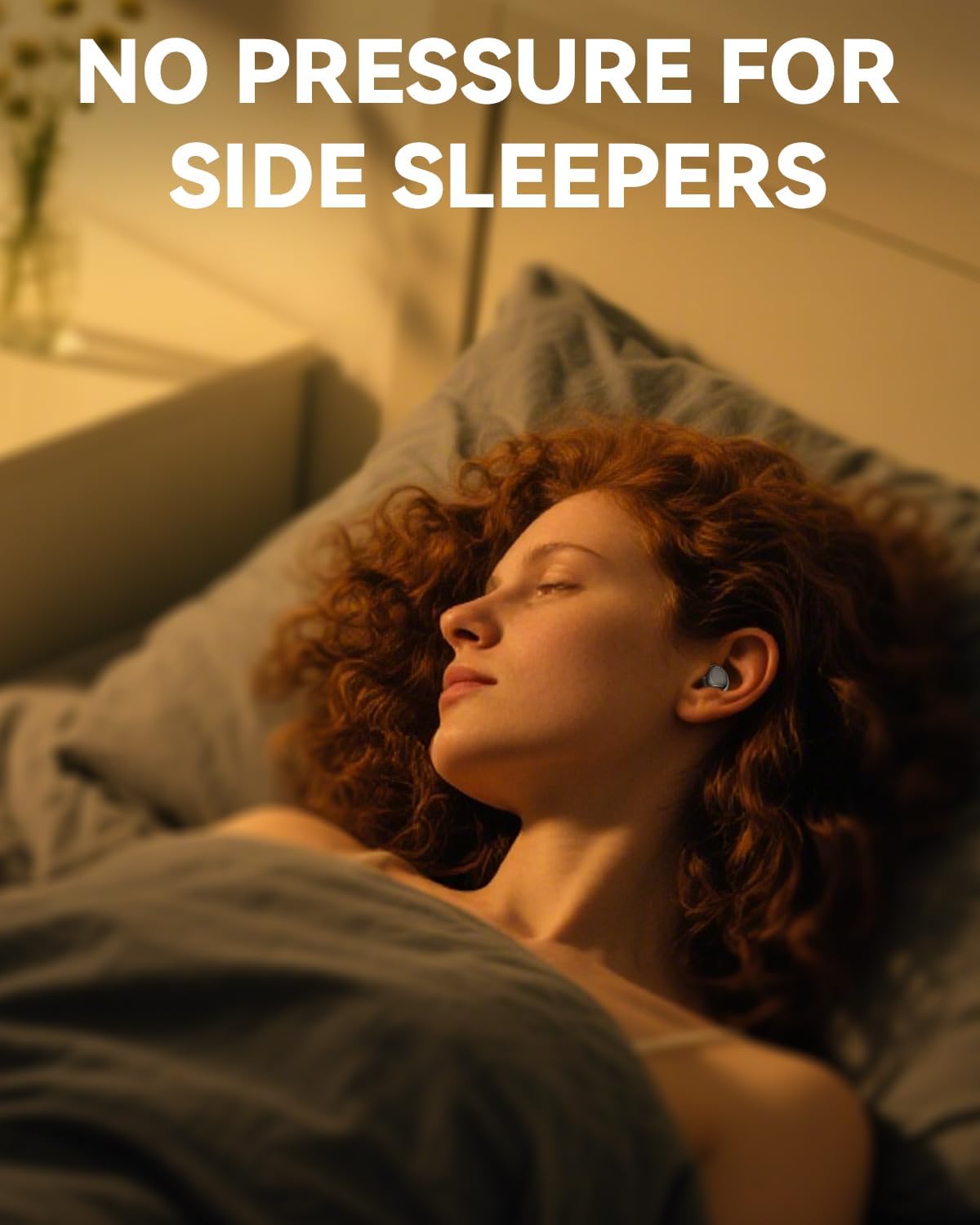 SANOTO Sleep Headphones Bluetooth, Noise Cancelling Headphones In Ear, Sleepbuds Sleep Headphones Side Sleepers, 48 Hours Battery Life Headphones for Sleeping, Sports Wireless Headphones