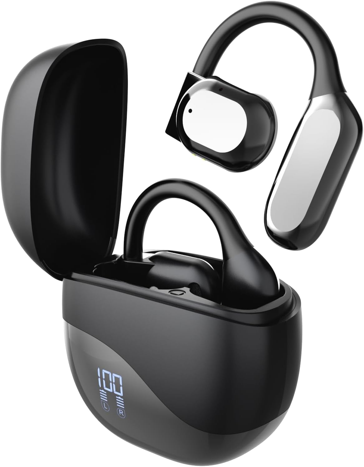 SANOTO Ki Übersetzer kopfhörer, 134 Sprachen Ki Kopfhörer mit Echtzeit Übersetzung,Open Ear Kopfhörer Übersetzer, Translator Earbuds für Reise, Geschäfts, Studien