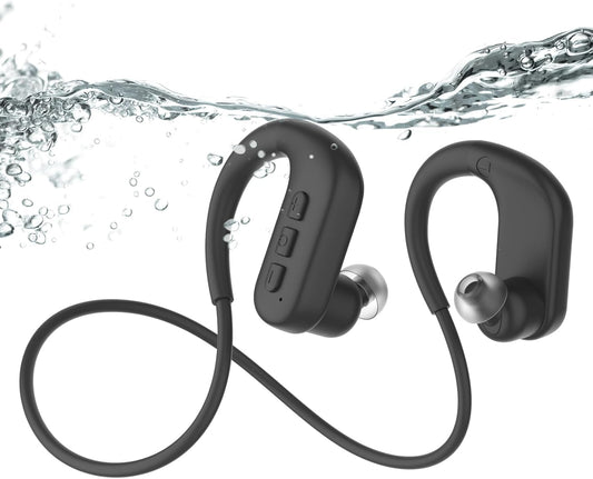 SANOTO Kopfhörer Schwimmen, In Ear Kopfhörer Bluetooth 5.4, IPX8 Unterwasser Kopfhörer Schwimen 8G MP3 Player Sport Kopfhörer zum Schwimmen Laufen, Surfen