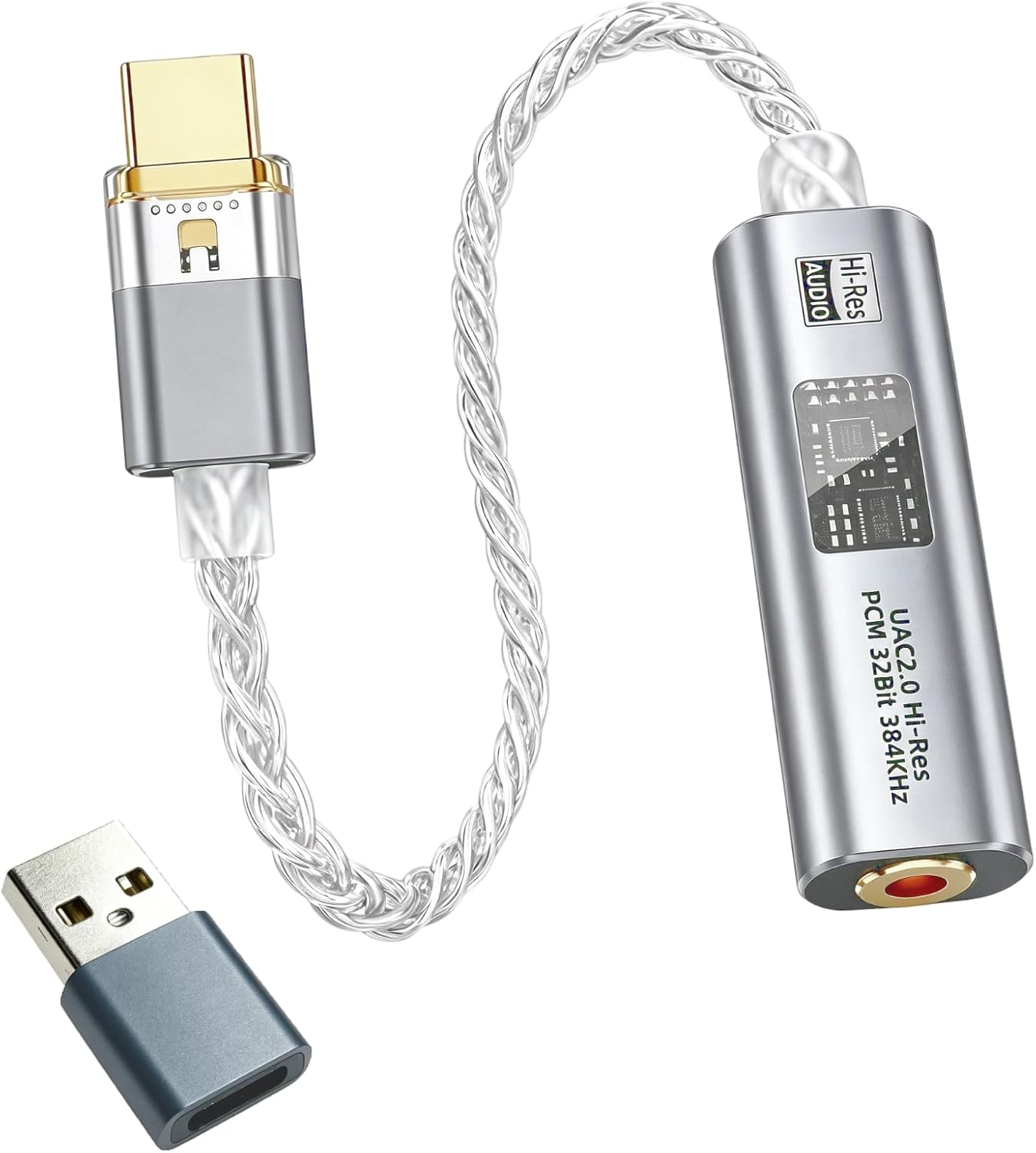 ANSTEN Verstärker HiFi Stereo Adapter USB C auf Klinke, HiFi Verstärker