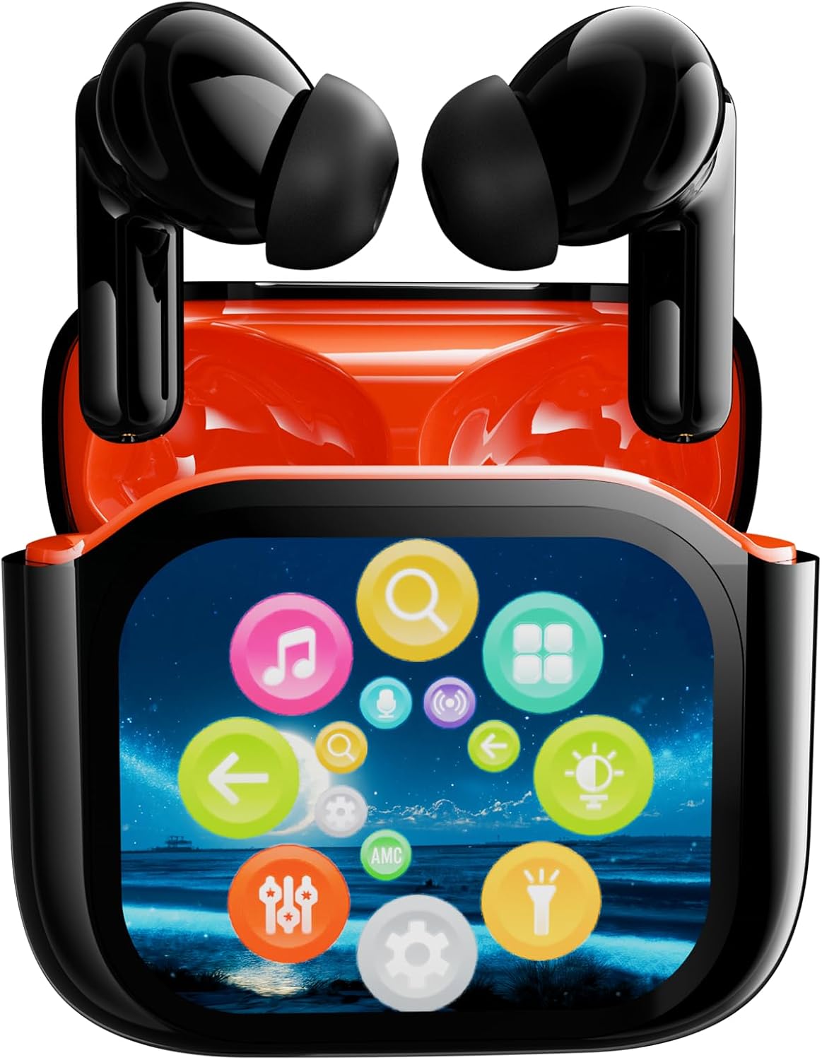 SANOTO KI Übersetzer Kopfhörer, In Ear Kopfhörer Bluetooth 5.4, 4-in-1 Übersetzungskopfhörer 144 Sprachen mit App, Kopfhörer Übersetzer Echtzeit, Translator Earbuds für Lernen, Reisen, Business