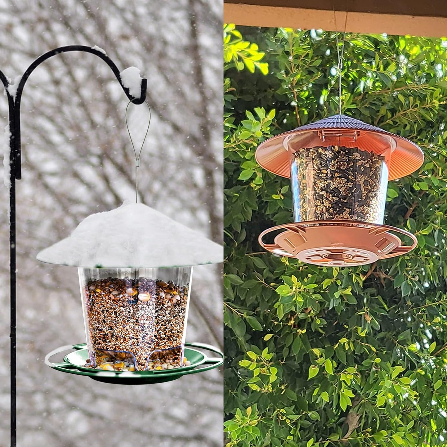 SANOTO Bird Feeder for Birds, Bird Feeder, Bird Feeder for Hanging, Wild Birds, Hanging Cone, Bird Feeder, Weatherproof, Balcony, Covered